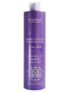 Bouticle ATELIER HAIR Шампунь с анти-желтым эффектом для осветленных и седых волос 500 мл