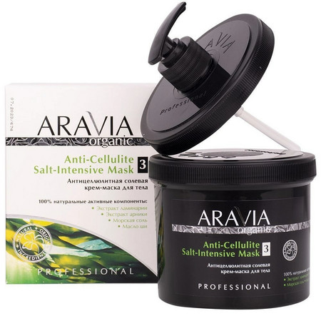 Aravia Organic Антицеллюлитная солевая крем-маска для тела, 550 мл