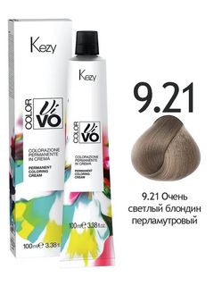 KEZY Color Vivo Крем-краска 9.21 Очень светлый блондин перламутровый, 100 мл. 