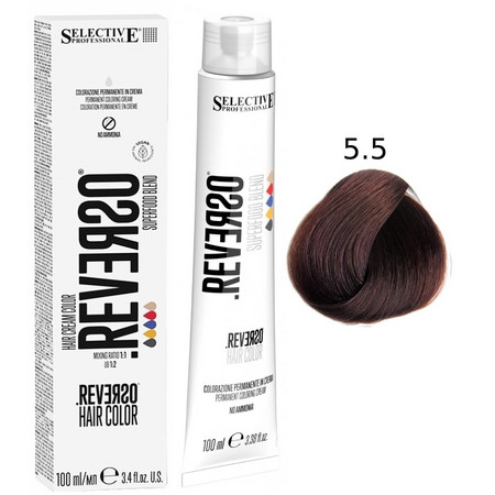 SELECTIVE Reverso Hair Color 5.5 Светло-каштановый махагоновый