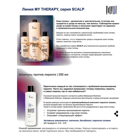 Kezy MT Scalp / Шампунь против перхоти 250 мл