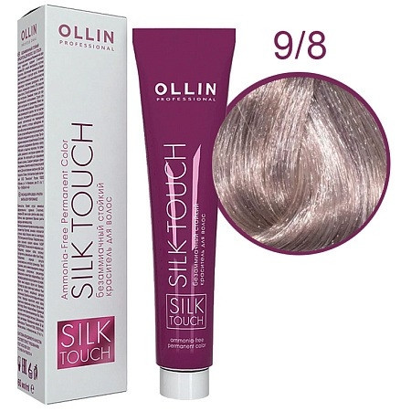 OLLIN SILK TOUCH  9/8 блондин жемчужный 60мл Безаммиачный стойкий краситель для волос