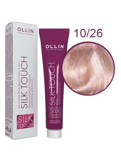 OLLIN SILK TOUCH 10/26 светлый блондин розовый 60мл Безаммиачный стойкий краситель для волос