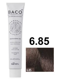 KAARAL Baco color 6.85 темный махагоново-коричневый блондин 100 мл