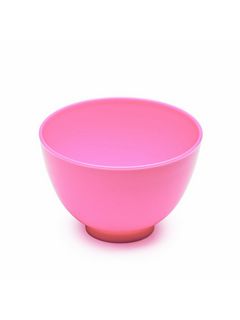 Мисочка косметологическая пластиковая (мягкая) для масок (диаметр 10,5 см, высота 7 см) розовая
