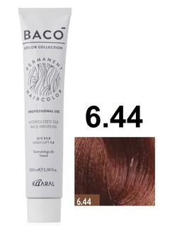 KAARAL Baco color  6.44 тёмный интенсивный медный блондин 100 мл