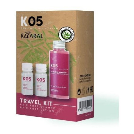 KAARAL K05 Travel Kit Набор против выпадения волос (шампунь 100мл + лосьон для волос 2*10мл)