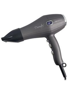HARIZMA DANDY Фен серый с LED дисплеем, 2200-2400Вт., 2 насадки, вес 490 гр.