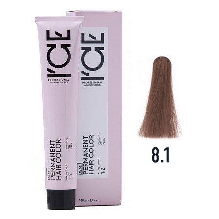 ICE Professional DEMI HAIR COLOR 8.1 светлый блонд пепельный 100 мл.