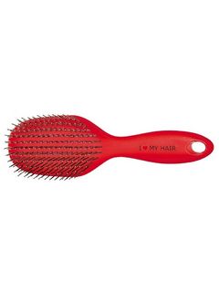 I Love My Hair SPIDER Щетка массажная красная, пластик, для расчесывания мокрых и запутанных волос