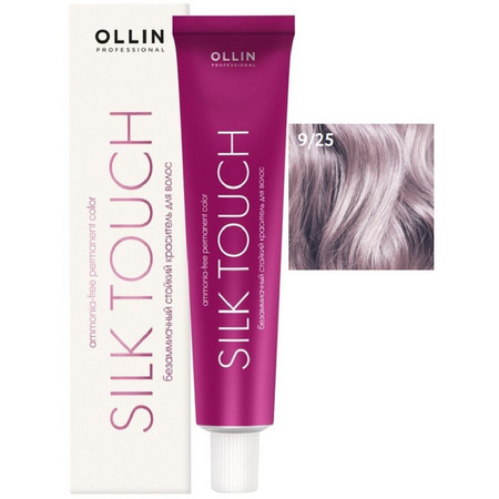 OLLIN SILK TOUCH  9/25 блондин фиолетово-махагоновый 60мл Безаммиачный стойкий краситель