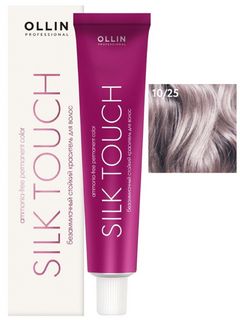 OLLIN SILK TOUCH 10/25 светлый блондин фиолетово-махагоно 60мл Безаммиачный стойкий краситель 