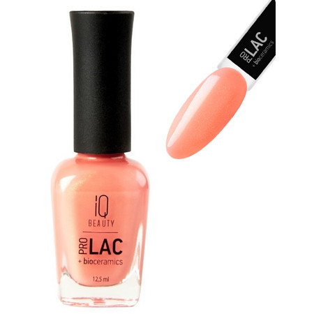 IQ BEAUTY PROLAC Лак для ногтей укрепляющий с биокерамикой 12.5 мл №135 Peach awe