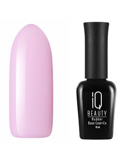 IQ BEAUTY Базовое камуфл.покрытие каучуковое с кальцием Rubber Base 21 Bubblegum 10 мл 