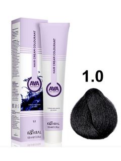 KAARAL AAA Hair crem colorant 1.0 черный 100мл