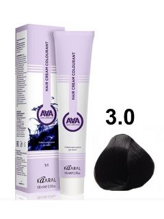 KAARAL AAA Hair crem colorant 3.0 темный каштан 100мл