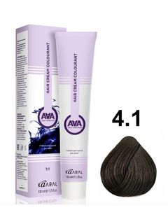 KAARAL AAA Hair crem colorant 4.1 пепельный каштан 100мл