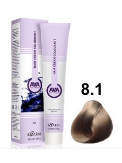 KAARAL AAA Hair crem colorant 8.1 светло-пепельный блондин 100мл