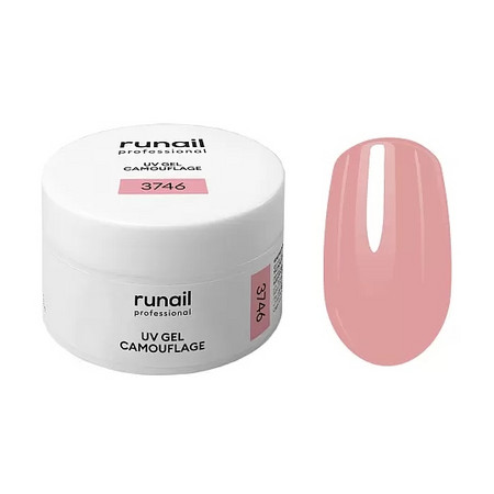 RuNail Камуфлирующий УФ-гель (цвет: Нежный лепесток), 30 г