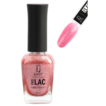 IQ BEAUTY PROLAC Лак для ногтей укрепляющий с биокерамикой 12.5 мл №103 Barbie party