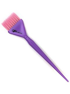 Gera Professional Кисть, розовая щетина 9 рядов, цвет фиолетовый