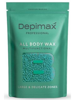 DEPIMAX ALL BODY WAX Воск полимерный универсальный для обширных и деликатных зон, зеленый, 100 гр.