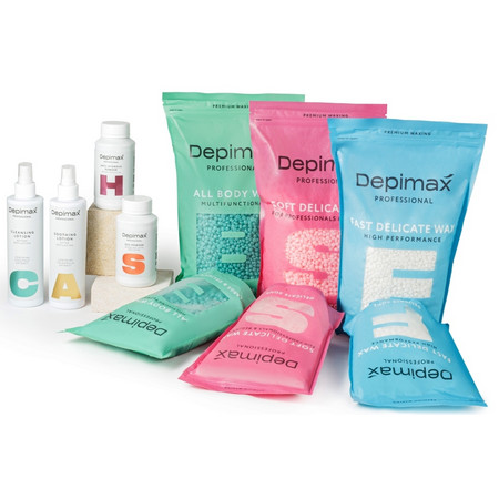 DEPIMAX ALL BODY WAX Воск полимерный универсальный для обширных и деликатных зон, зеленый, 100 гр.