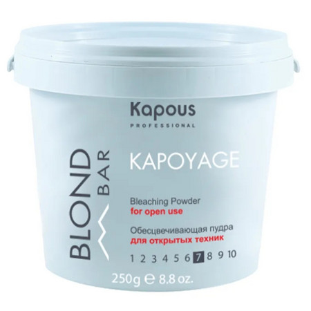 Kapous Blond Bar Обесцвечивающая пудра для открытых техник Kapoyage, 250 г. 