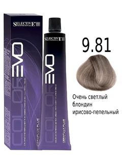 SELECTIVE COLOREVO 9.81 Очень светлый блондин ирисово-пепельный 100мл