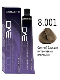 SELECTIVE COLOREVO 8.001 Светлый блондин интенсивный пепельный 100мл