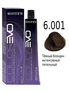 SELECTIVE COLOREVO 6.001 Тёмный блондин интенсивный пепельный 100мл