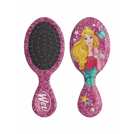 WET BRUSH MINI DETANGLER DISNEY GLITTER BALL AURORA Щетка для спутанных волос Дисней (Аврора)