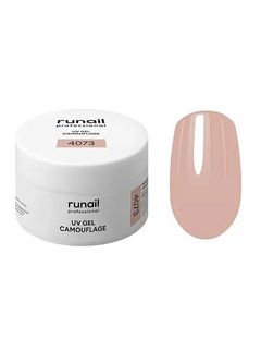 RuNail Камуфлирующий УФ-гель (цвет: сияющий нюд), 15 г