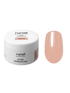 RuNail Камуфлирующий УФ-гель (цвет: персиковый нюд), 15 г