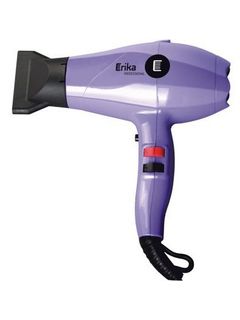 ERIKA Фен, 2000 Вт, цвет фиолетовый, ION технология + диффузор, 2 насадки
