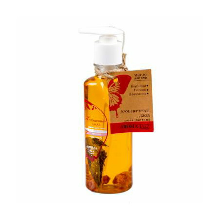 Aroma Jazz Массажное масло для лица Клубничный джаз, 200 мл.