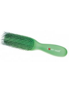 I Love My Hair SPIDER Щетка массаж. зеленая мини, пластик soft touch, для мокрых и запутанных волос
