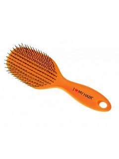 I Love My Hair SPIDER Щетка массажная оранжевая, пластик, для расчесывания мокрых и запутанных волос