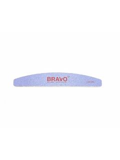 Bravo Пилка для маникюра 100/180 полуовал, фиолетовая, Керамическое напыление