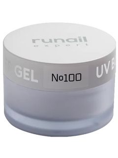 RuNail Expert Гель моделирующий UV BUILDER GEL №100, 15г банка