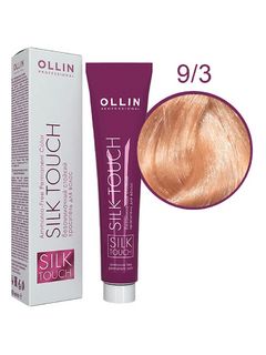 OLLIN SILK TOUCH  9/3 блондин золотистый 60мл Безаммиачный стойкий краситель для волос