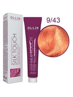 OLLIN SILK TOUCH  9/43 блондин медно-золотистый 60мл Безаммиачный стойкий краситель для волос