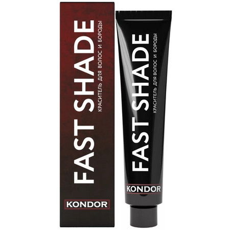 KONDOR FAST SHADE Краситель для волос и бороды, тон 2 - чёрный 60мл