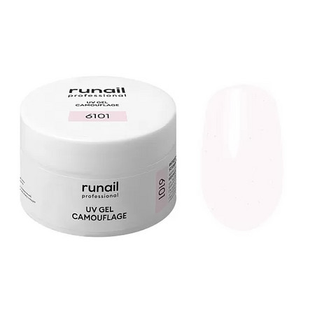 RuNail Камуфлирующий УФ-гель (цвет: фарфоровый блеск), 30 г