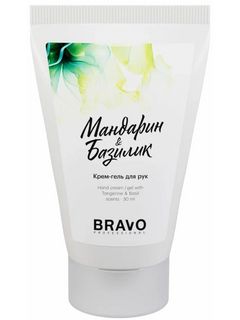 Bravo Крем-гель для рук «Мандарин и Базилик», 30 мл