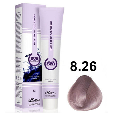 KAARAL AAA Hair crem colorant 8.26 светлый блондин фиолетово-розовый 100мл 