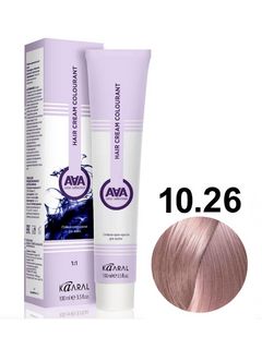 KAARAL AAA Hair crem colorant 10.26 очень-очень светлый блондин фиолетово-розовый 100мл