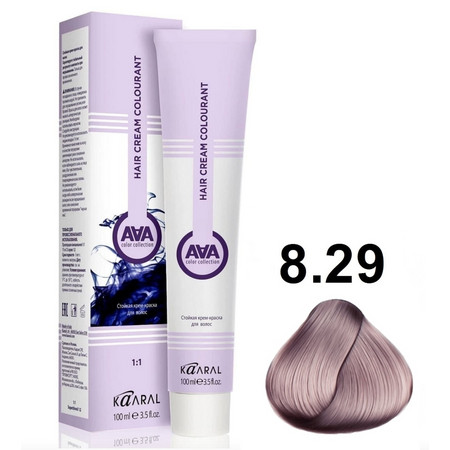 KAARAL AAA Hair crem colorant 8.29 светлый блондин фиолетовый сандрэ 100мл 