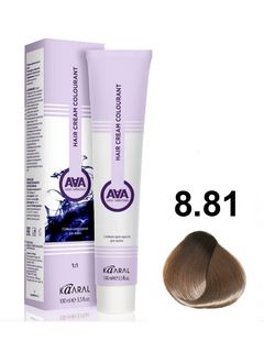 KAARAL AAA Hair crem colorant 8.81 светлый блондин бежево-пепельный 100мл