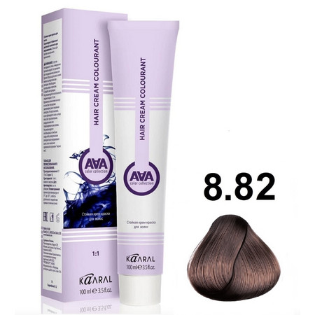 KAARAL AAA Hair crem colorant 8.82 светлый блондин бежево-фиолетовый 100мл